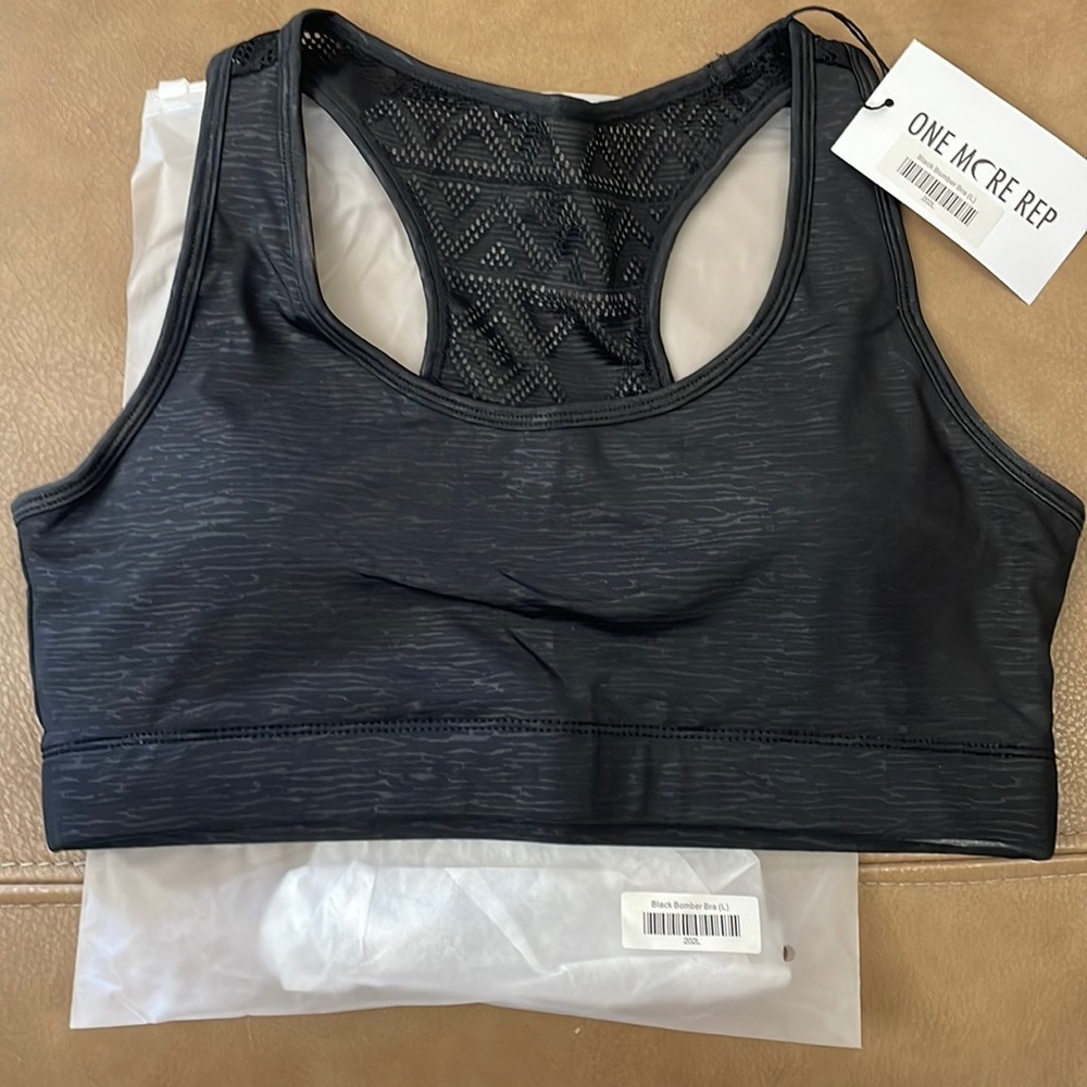 Zyia Active black Bomber Sports Bra Size L